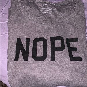 Torrid NOPE sweatshirt